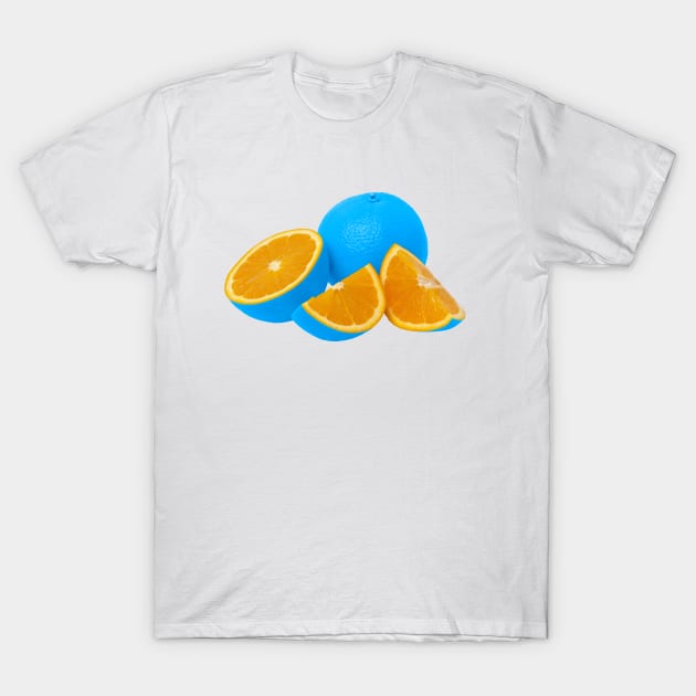 Vibrant Blue Oranges T-Shirt by dan89